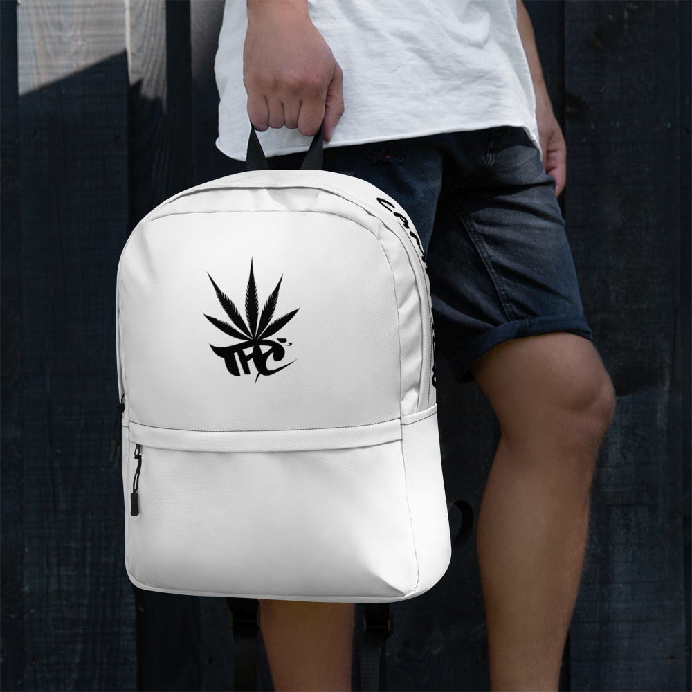 'Team High Campaigns' Black on White Backpack