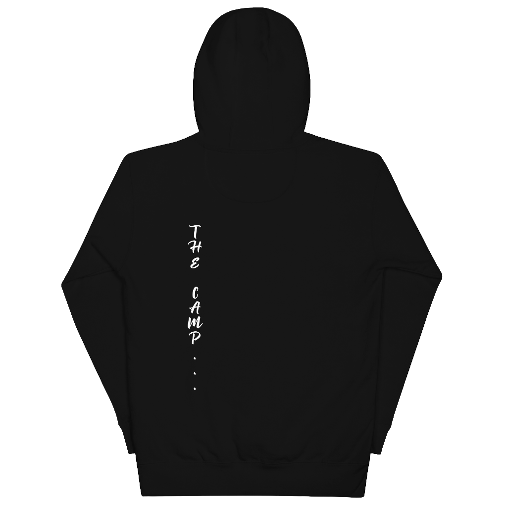 Team High Campaigns White on Black Unisex Hoodie