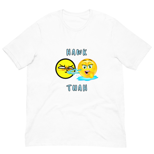 Team High Campaigns multicolored 'Hawk Tuah' emoji Unisex T-shirt